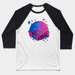 Not A Phase Bisexual Moon Baseball T-Shirt